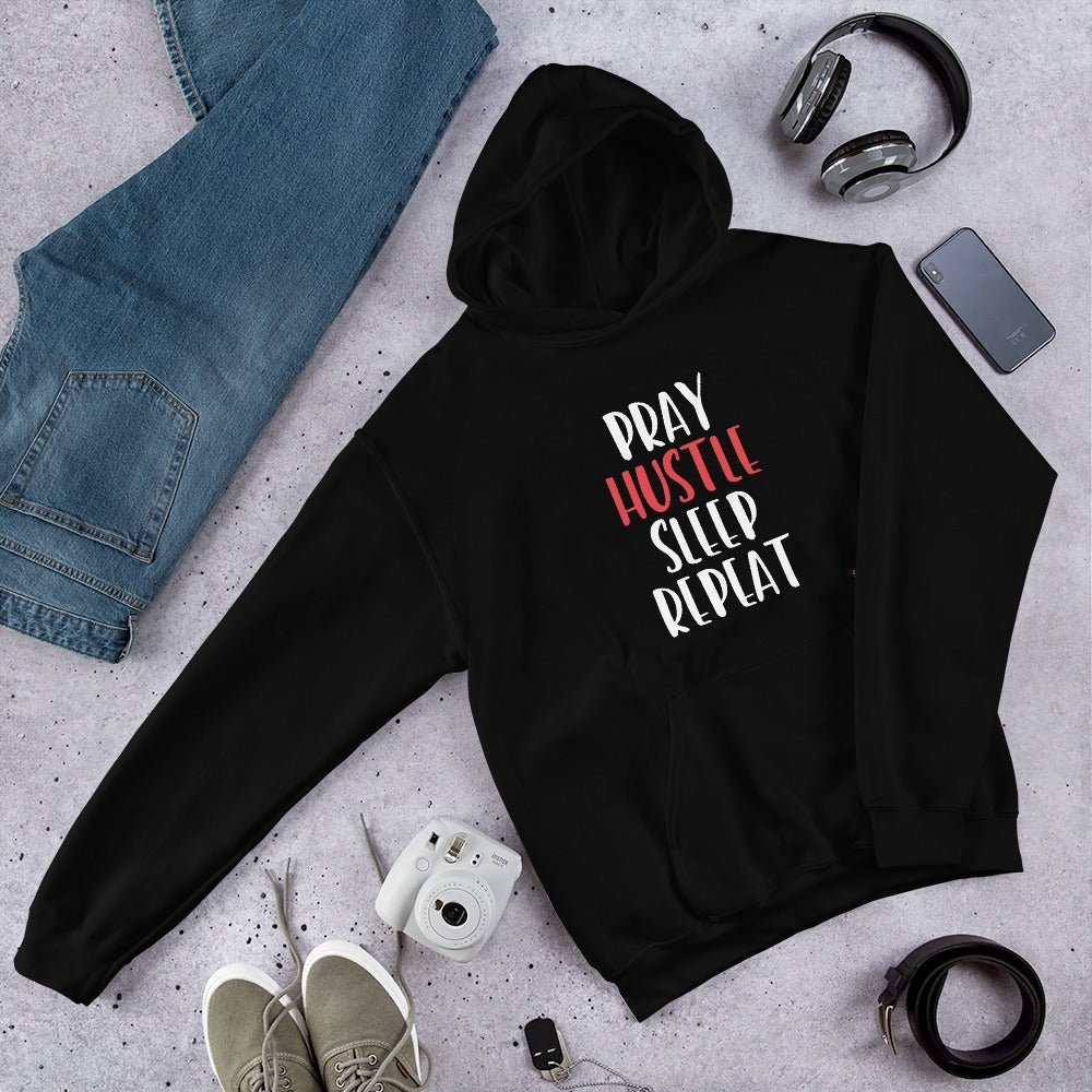 SoulFire Clothing - Pray Hustle Sleep Repeat Hoodie - SoulFire Clothing - Hoodie