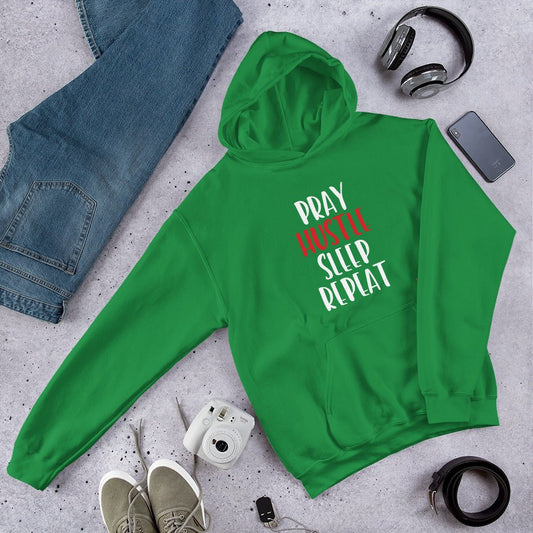 SoulFire Clothing - Pray Hustle Sleep Repeat Hoodie - SoulFire Clothing - Hoodie