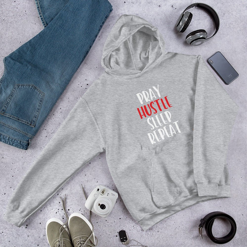 SoulFire Clothing - Pray Hustle Sleep Repeat Hoodie - SoulFire Clothing - Hoodie