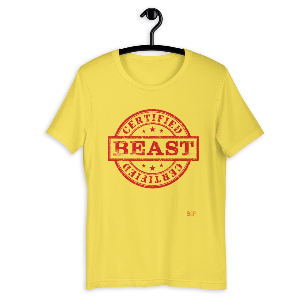 Certified BEAST Short - Sleeve Unisex T-Shirt - SoulFire Clothing - Shirts