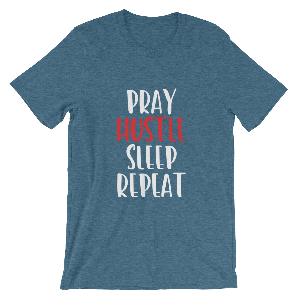 Pray and Hustle Short - Sleeve Unisex T-Shirt - SoulFire Clothing - Shirts