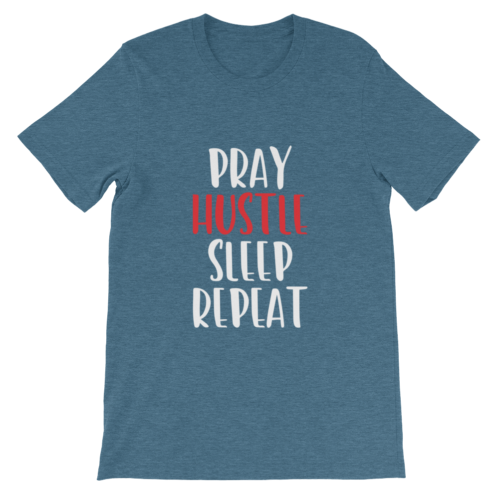 Pray and Hustle Short - Sleeve Unisex T-Shirt - SoulFire Clothing - Shirts