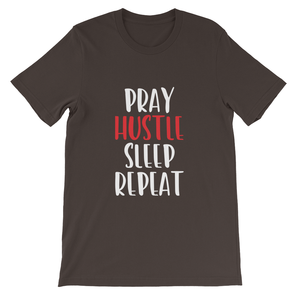 Pray and Hustle Short - Sleeve Unisex T-Shirt - SoulFire Clothing - Shirts