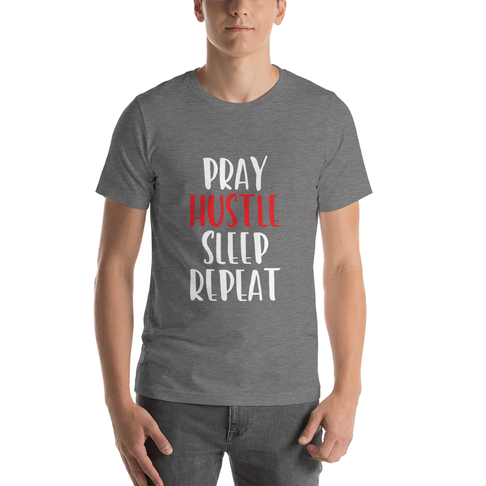 Pray and Hustle Short - Sleeve Unisex T-Shirt - SoulFire Clothing - Shirts