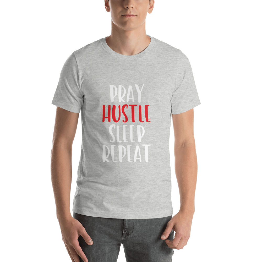 Pray and Hustle Short - Sleeve Unisex T-Shirt - SoulFire Clothing - Shirts