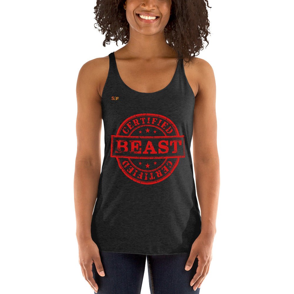 Certified Beast Women's Racerback Tank - SoulFire Clothing - Shirts