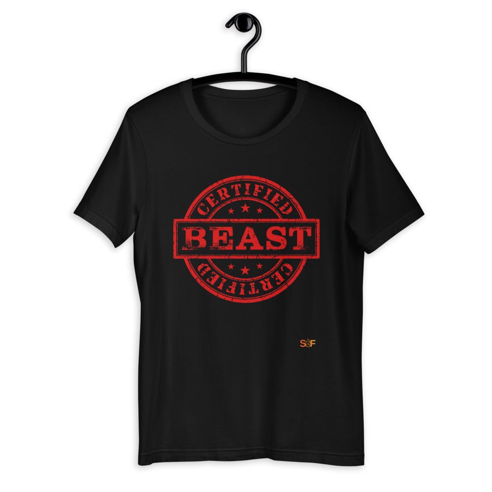 Certified BEAST Short - Sleeve Unisex T-Shirt - SoulFire Clothing - Shirts
