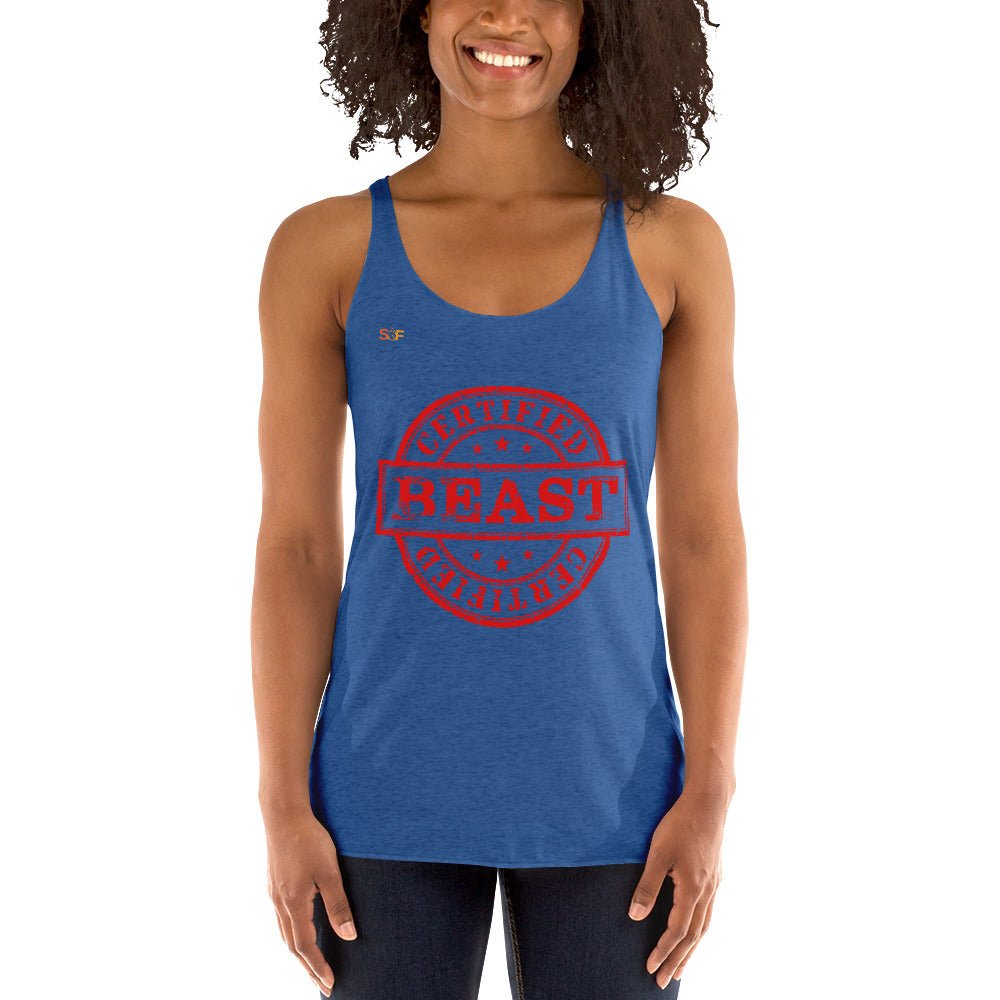 Certified Beast Women's Racerback Tank - SoulFire Clothing - Shirts