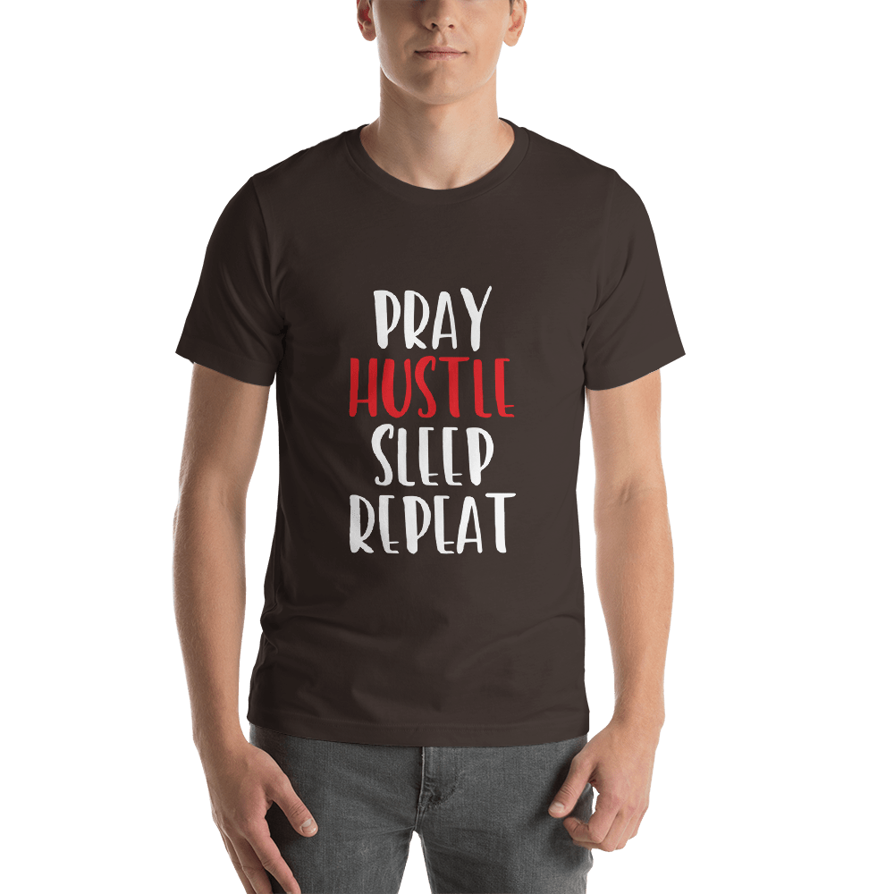 Pray and Hustle Short - Sleeve Unisex T-Shirt - SoulFire Clothing - Shirts