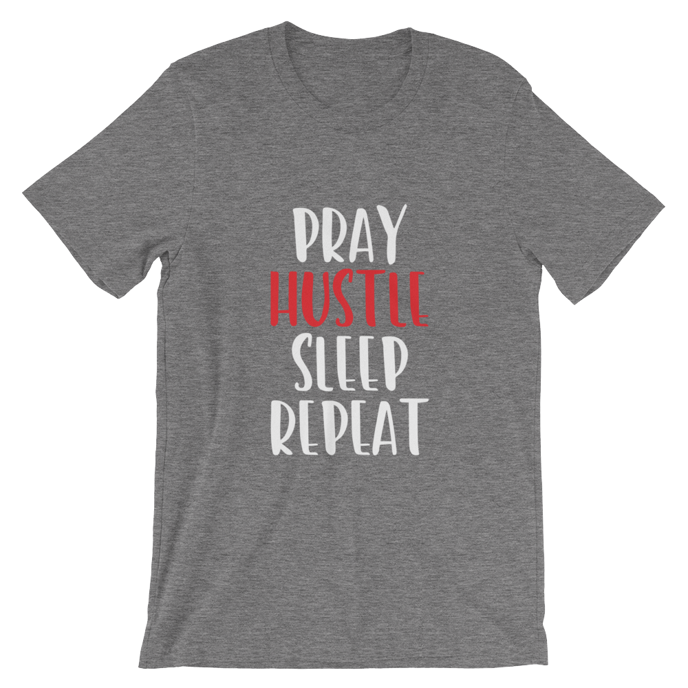 Pray and Hustle Short - Sleeve Unisex T-Shirt - SoulFire Clothing - Shirts