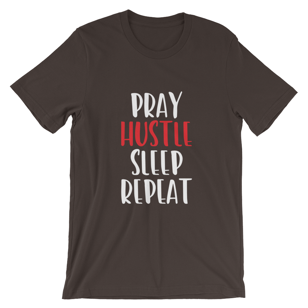 Pray and Hustle Short - Sleeve Unisex T-Shirt - SoulFire Clothing - Shirts