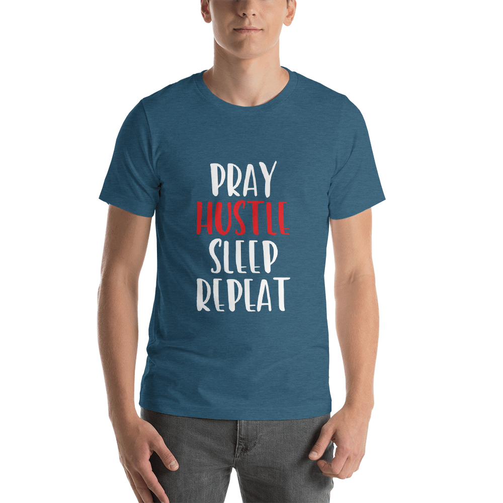 Pray and Hustle Short - Sleeve Unisex T-Shirt - SoulFire Clothing - Shirts