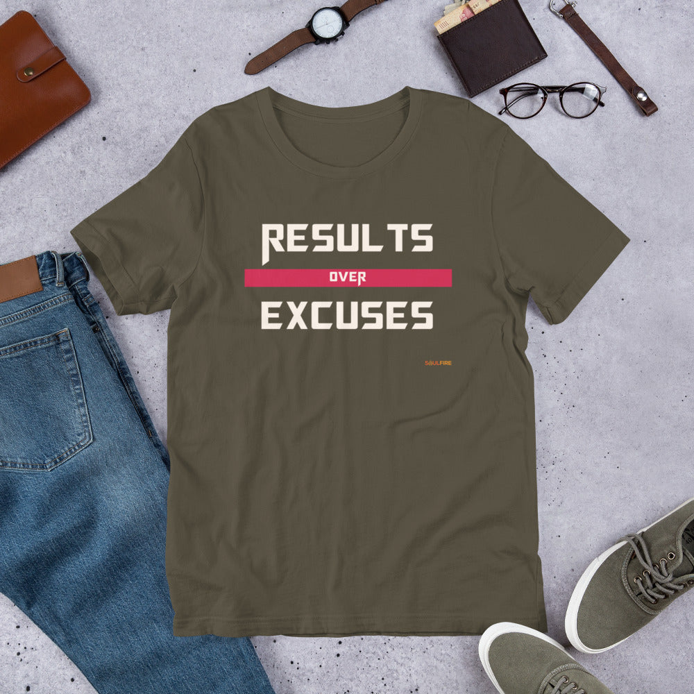 Results Over Excuses Short-Sleeve Unisex T-Shirt - SoulFire Clothing