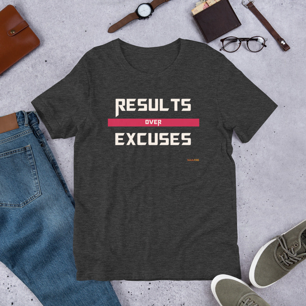 Results Over Excuses Short-Sleeve Unisex T-Shirt - SoulFire Clothing