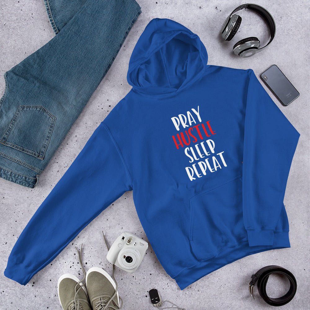 SoulFire Clothing - Pray Hustle Sleep Repeat Hoodie - SoulFire Clothing - Hoodie