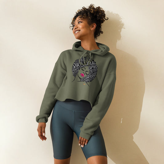 SoulFire Clothing - Virtuous Fro Crop Hoodie - SoulFire Clothing - Hoodie