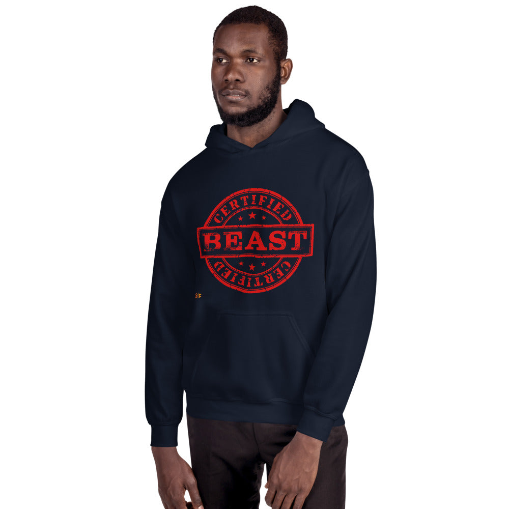 Gold beast logo hoodie new arrivals