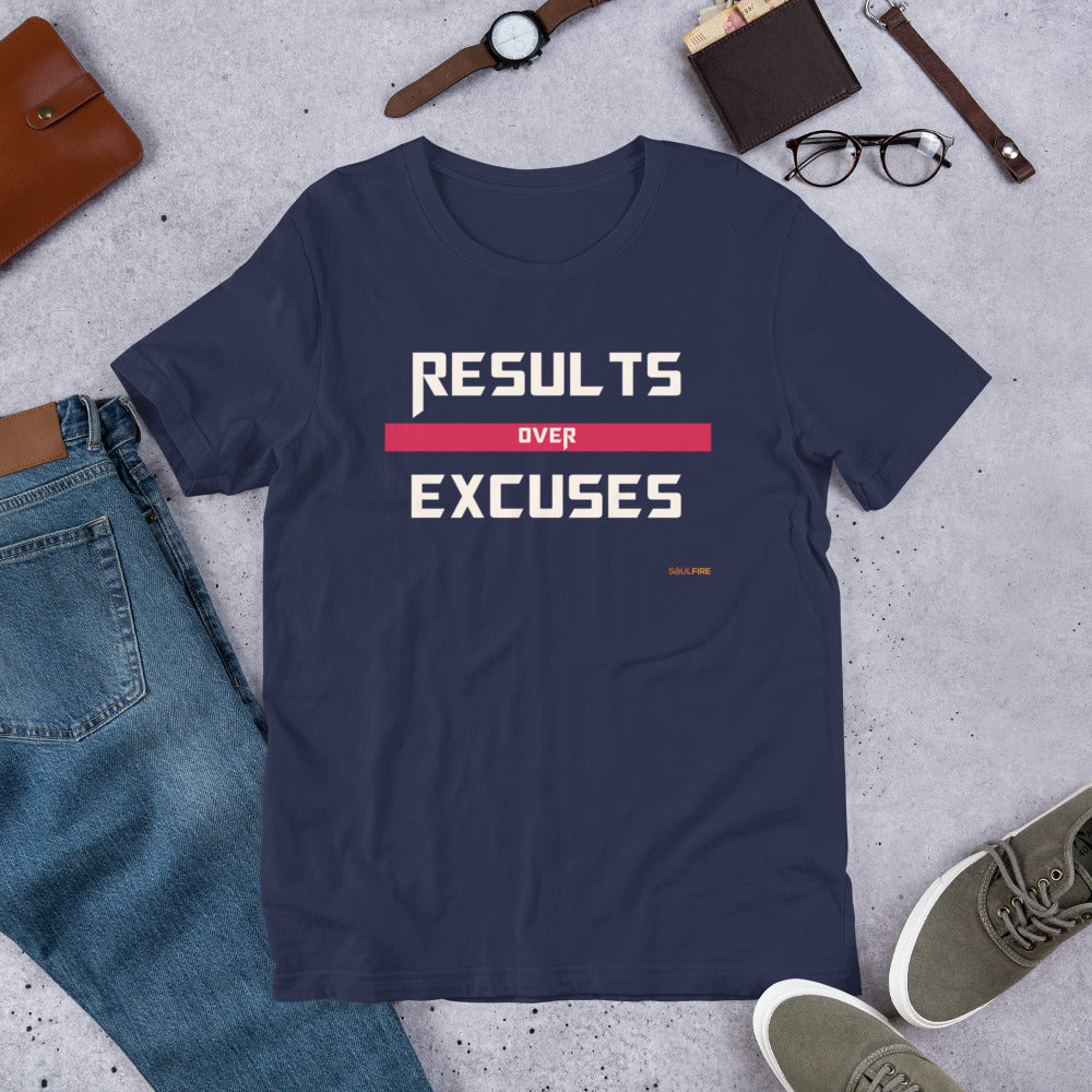 Results Over Excuses Short-Sleeve Unisex T-Shirt - SoulFire Clothing
