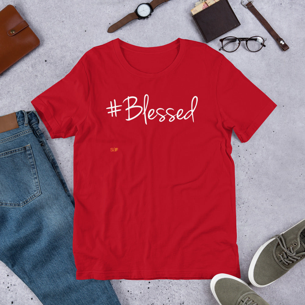 Blessed Hashtag Short-Sleeve Unisex T-Shirt